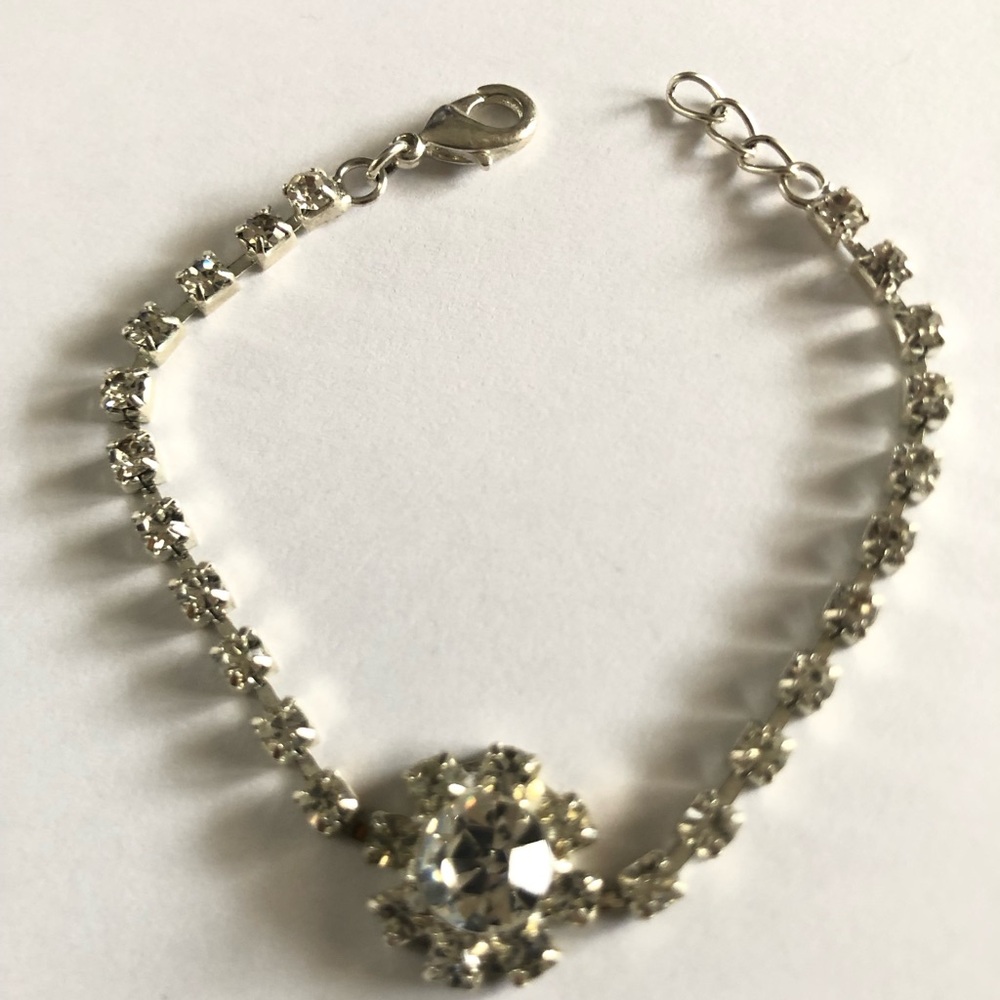Vintage Silver Tone Cocktail Bracelet - Picture 6 of 14